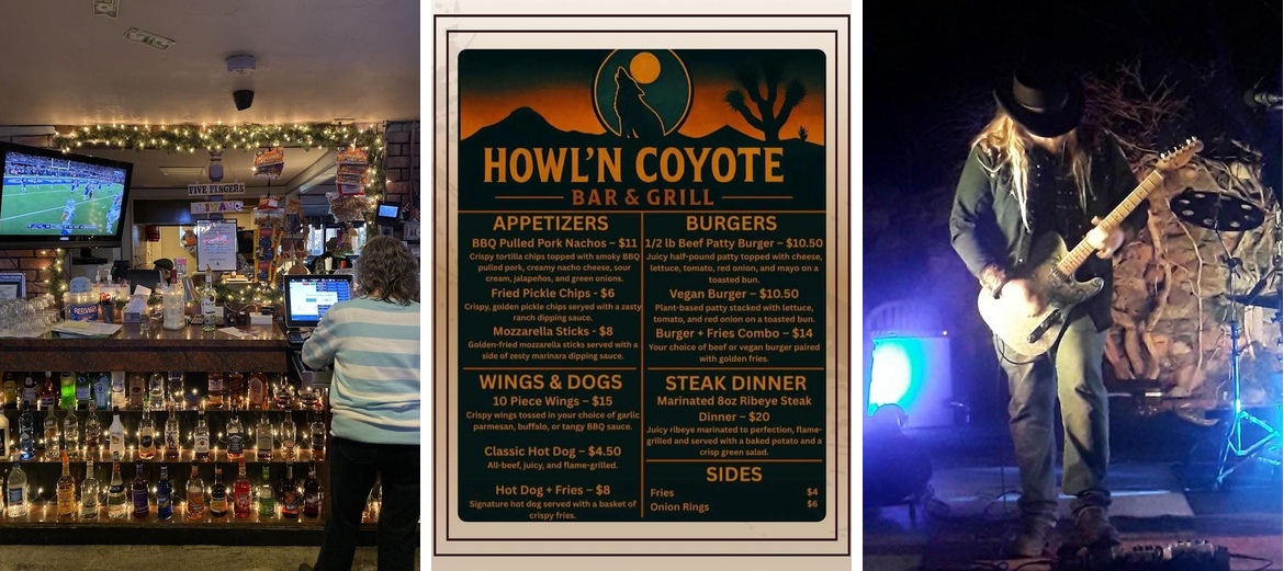 Five Fingers Pub Menu